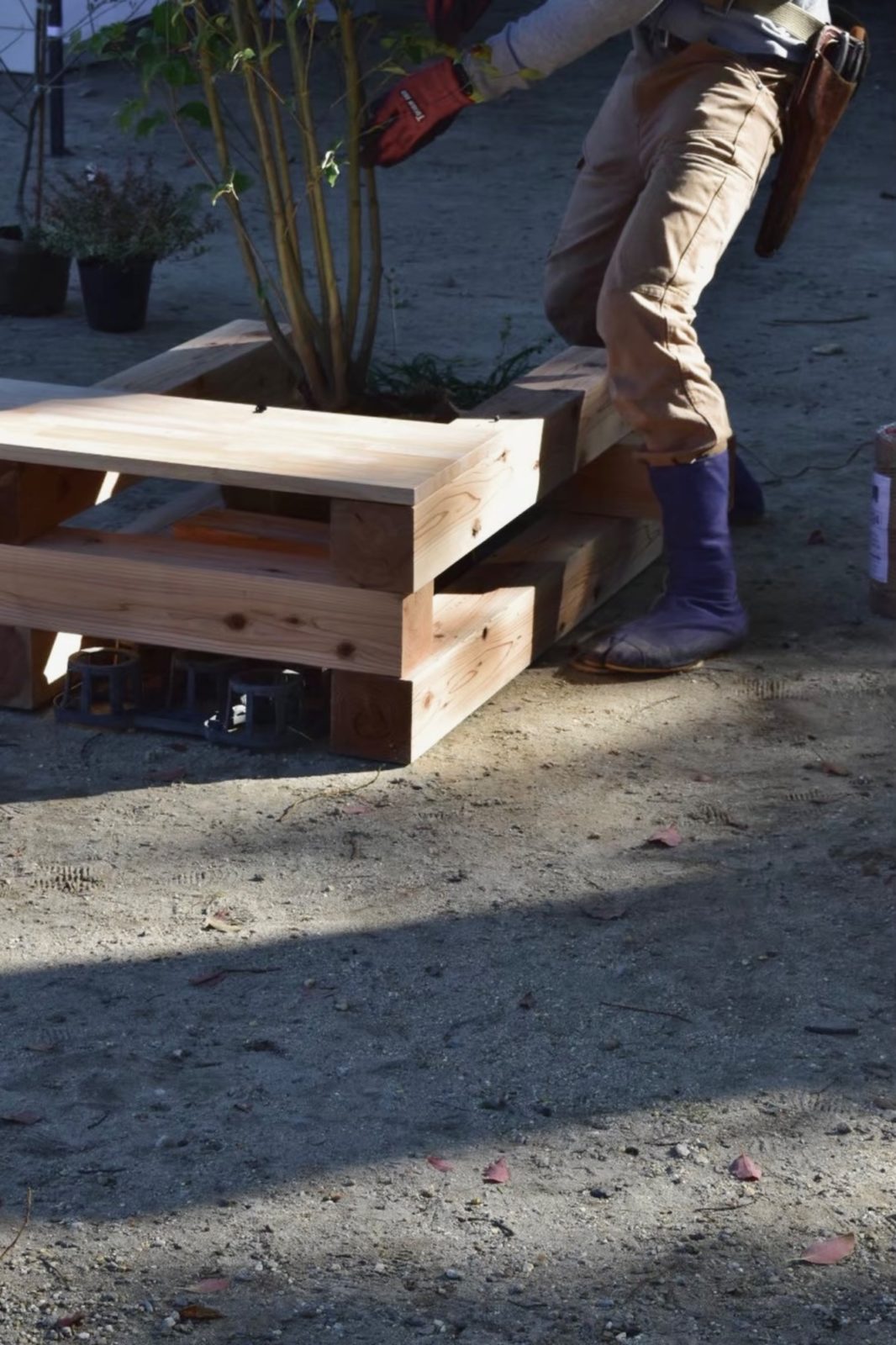 愛知県あま市甚目寺コミュニティつなぐ市場マルシェの緑の休憩所