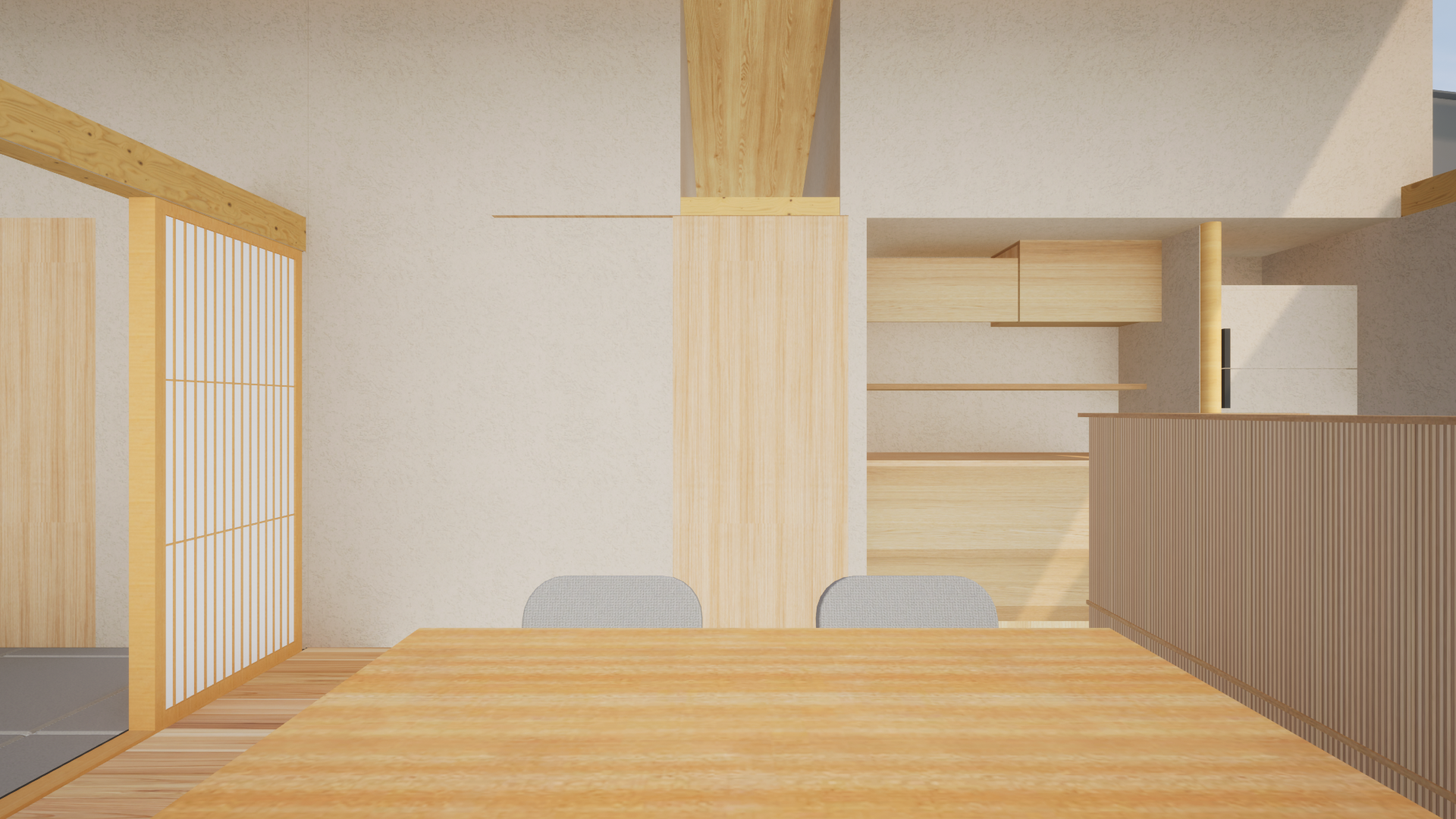 東大阪市枚岡の生駒山のキャットハウスのダイニング